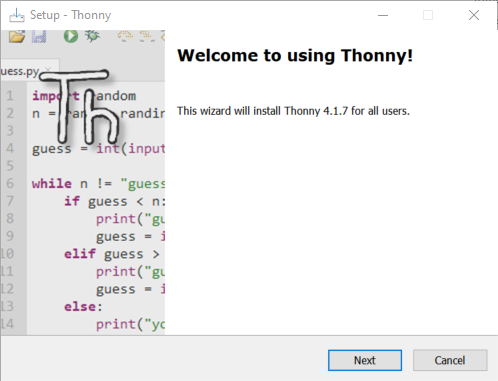Installation de Thonny